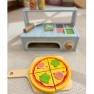 Žaislinė picos krosnis | medinė | Tooky Toy TK991A