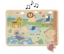 Lavinamoji medinė dėlionė | Interaktyvi su garsais | Tooky Toy TL065N Lavinamoji medinė dėlionė | Interaktyvi su garsais | Tooky Toy TL065N