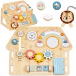 Medinė lavinamoji lenta | Namelis | Tooky Toy TP515