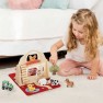 Medinė ferma | Lagaminėlyje su figūrėlėmis | Tooky Toy TP518