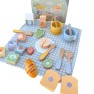 Medinis pikniko rinkinys | lagamine su pjaustomais vaisiais | Tooky Toy TP523