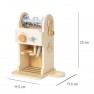 Žaislinis medinis kavos aparatas | Baristos rinkinys | Tooky Toy TP546