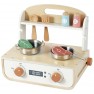 Medinė vaikiška virtuvėlė su griliumi | su priedais | Tooky Toy TP547
