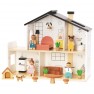 Medinis lėlių namelis | su baldais ir figūrėlėmis, 20 dalių | Tooky Toy TP548