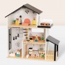 Medinis lėlių namas | su baldais | Tooky Toy TP549