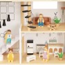 Medinis lėlių namas | su baldais | Tooky Toy TP549