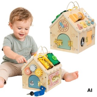 Medinis lavinamasis namelis | Su spynelėmis | Tooky Toy TP550