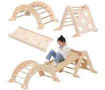 Medinė žaidimų aikštelė 3in1 | Montessori | Viga VG0002