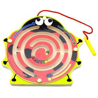Medinis magnetinis žaidimas labirintas vaikams | Boružėlė | Viga 59964