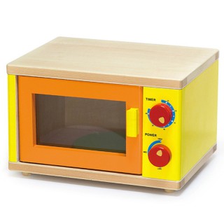 Žaislinė medinė mikrobangų krosnelė vaikams | Viga 58595