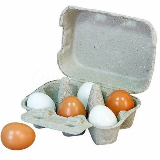 Žaisliniai 6 mediniai kiaušiniai | Viga 59228