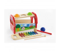 Vaikiškas medinis ksilofonas ir cimbolas 2in1 | Viga 50348