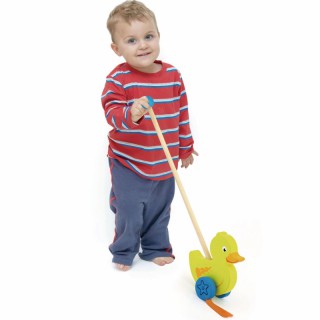 Medinis stumiamas žaislas vaikams | Antytė | Viga 50961
