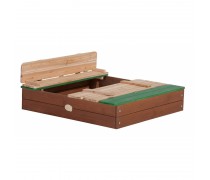Vaikiška medinė smėlio dėžė su dangčiu ir suoliukais | Ella Sandpit | Axi A031.010.00