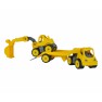 Žaislinis statybinių mašinėlių rinkinys vaikams | Vilkikas 41 cm ir ekskavatorius | Big