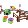 Žaislinis konstruktorius traukinukas su gyvūnais | Abrick | Ecoiffier 3068