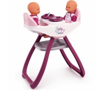 Žaislinė lėlių maitinimo kėdutė ir sūpynė dvynukams | Baby Nurse | Smoby 220344