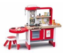 Vaikiška virtuvėlė su tekančiu vandeniu, stalu, kėdute ir priedais 43 vnt. | Tefal Evolutive | Smoby 312301