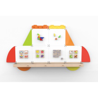 Lavinamoji medinė pakabinama magnetinė lenta vaikams | Mašina | Viga 50782