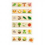 Žaislinė medinė dėlionė vaikams | 24 detalės | Augalų ir gyvūnų vystymasis | Viga 51609