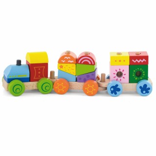 Traukiamas medinis žaislas vaikams | Traukinukas | Viga 505340