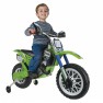 Akumuliatorinis motociklas vaikams nuo 3 metų | Kawasaki Cross 12V | Injusa