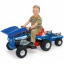 Akumuliatorinis traktorius su priekaba - vaikams nuo 3 metų | Dump 12V | Injusa