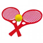 Vaikiškos teniso raketės su kamuoliuku | Raudonos | Woopie 31088_CZE