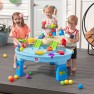 Didelis vandens žaidimų stalas vaikams | Dviejų aukštų statybvietė su priedais | Step2