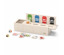 Žaislinis medinis stalo žaidimas - šiukšlių rūšiavimas | Viga 44504