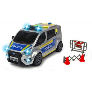 Žaislinis policijos mašina 28 cm su šviesos ir garso efektais | Ford Transit | Dickie 3715013