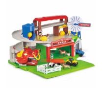 Žaislinis fermos ūkis su trasa + 2 automobiliai | Farm Adventure | Dickie 3739003