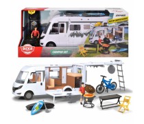 Žaislinė kelioninė mašina namelis - kemperis 30 cm su priedais | Dickie 3837021