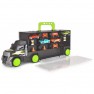Žaislinis vilkikas sunkvežimis 43 cm ir lagaminas su rankena ir 4 metalinėmis mašinėlėmis | 2in1 | Dickie 3747008