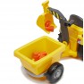 Žaislinis buldozeris - paspiriama mašinėlė su kilnojamu kaušu ir priekaba | Ecoiffier 7850