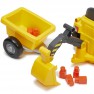 Žaislinis buldozeris - paspiriama mašinėlė su kilnojamu kaušu ir priekaba | Ecoiffier 7850