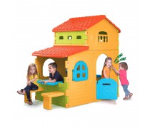 Vaikiškas žaidimų namelis su stalu ir suoliukais | Sweet House | Feber 