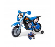 Vaikiškas akumuliatorinis motokroso motociklas su šalmu - vaikams nuo 3 m. | Rider 6V Cross | Feber 12224