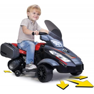 Akumuliatorinis triratis motociklas 12V - vaikams nuo 3 metų | MOTOSPIDER | Feber