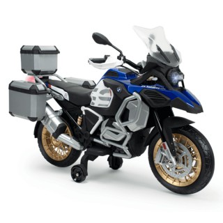 Akumuliatorinis motociklas su lagaminais | Vaikams nuo 3 metų | BMW 1250 GS Adventure 12V | Injusa