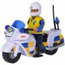 Žaislinis policijos motociklas su Malcolmo figūrėle ir priedais | Fireman Sam | Simba
