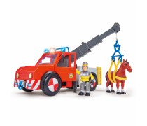 Interaktyvus ugniagesių gelbėtojų automobilis su figūrėlėmis ir priedais | Fireman Sam | Simba 9258280