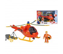 Žaislinis gelbėtojų sraigtasparnis su priedais, šviesos ir garso efektais | Fireman Sam | Simba 9251087