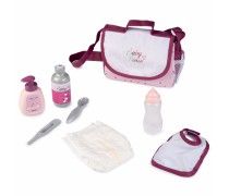 Žaislinis lėlės priežiūros rinkinys krepšyje su priedais | Baby Nurse | Smoby 220363