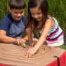 Žaislinis smėlio stalas vaikams | Su dangčiu ir mašinėlių trasa | Step2