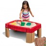 Žaislinis smėlio stalas vaikams | Su dangčiu ir mašinėlių trasa | Step2