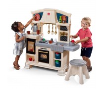 Vaikiška daugiafunkcė virtuvėlė su priedais 29 vnt. | Šviesos ir garso efektai | Step2 404299