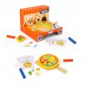 Žaislinė medinė pjaustoma pica su priedais | Tooky TH226