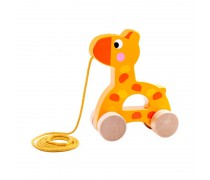 Medinis traukiamas žaislas vaikams | Žirafa | Tooky TKC266