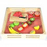 Žaisliniai mediniai pjaustomi vaisiai dėžutėje | Tooky TKI014